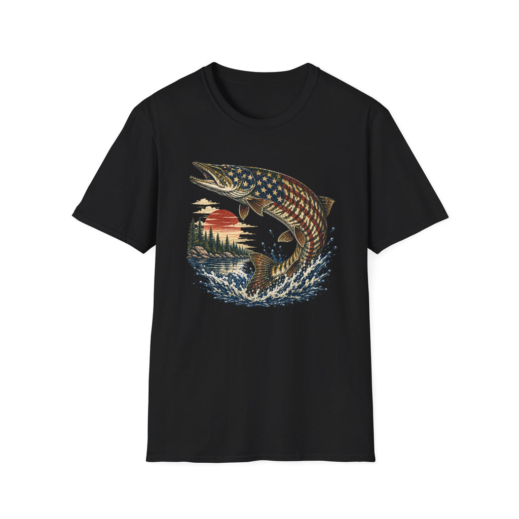 American Flag Musky T-Shirt