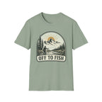 Off To Fish T-Shirt - Stream