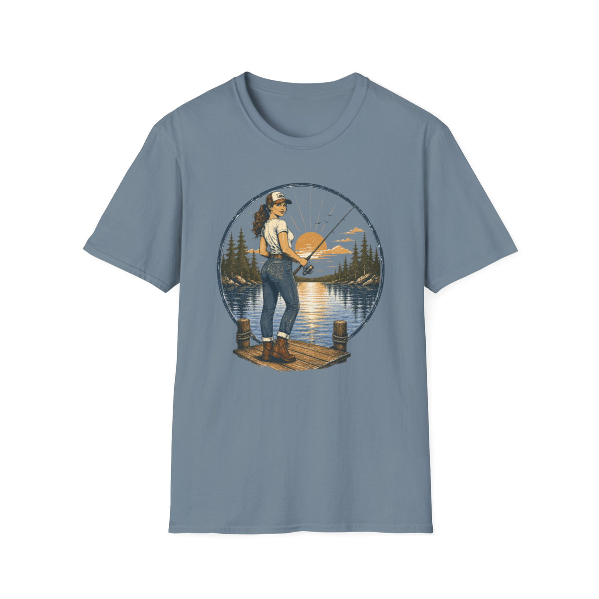 She Likes Fishing T-Shirt