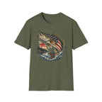 American Flag Walleye T-Shirt
