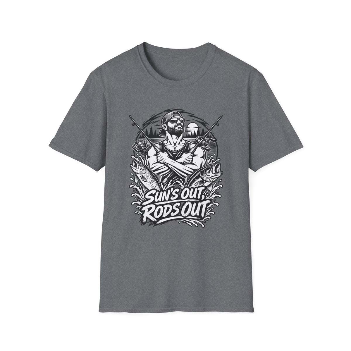 Suns Out Rods Out BW T-Shirt