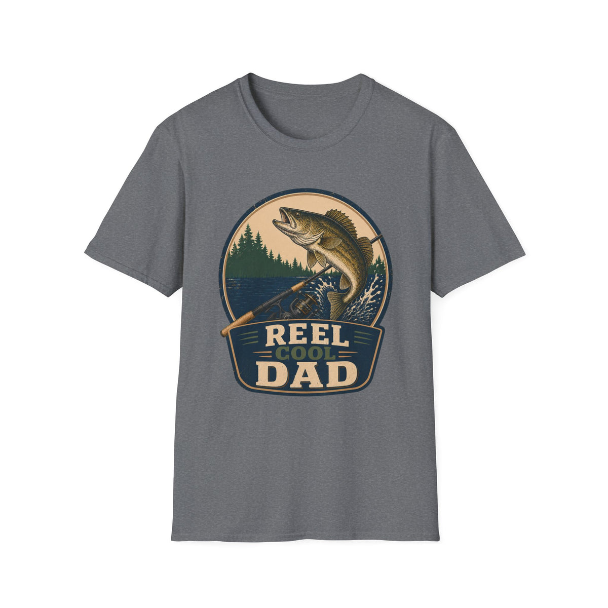 Reel Cool Dad T-Shirt - Walleye