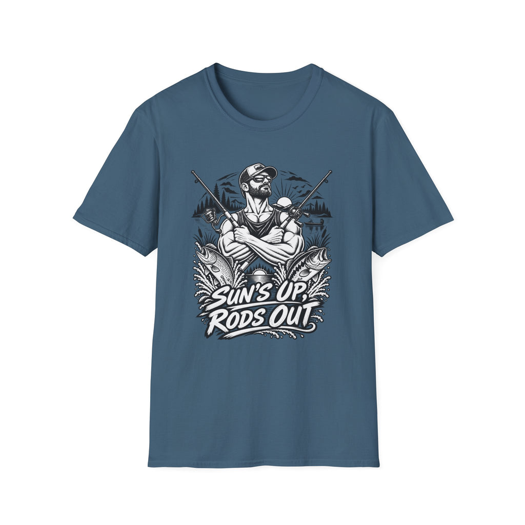 Suns Up Rods Out BW T-Shirt