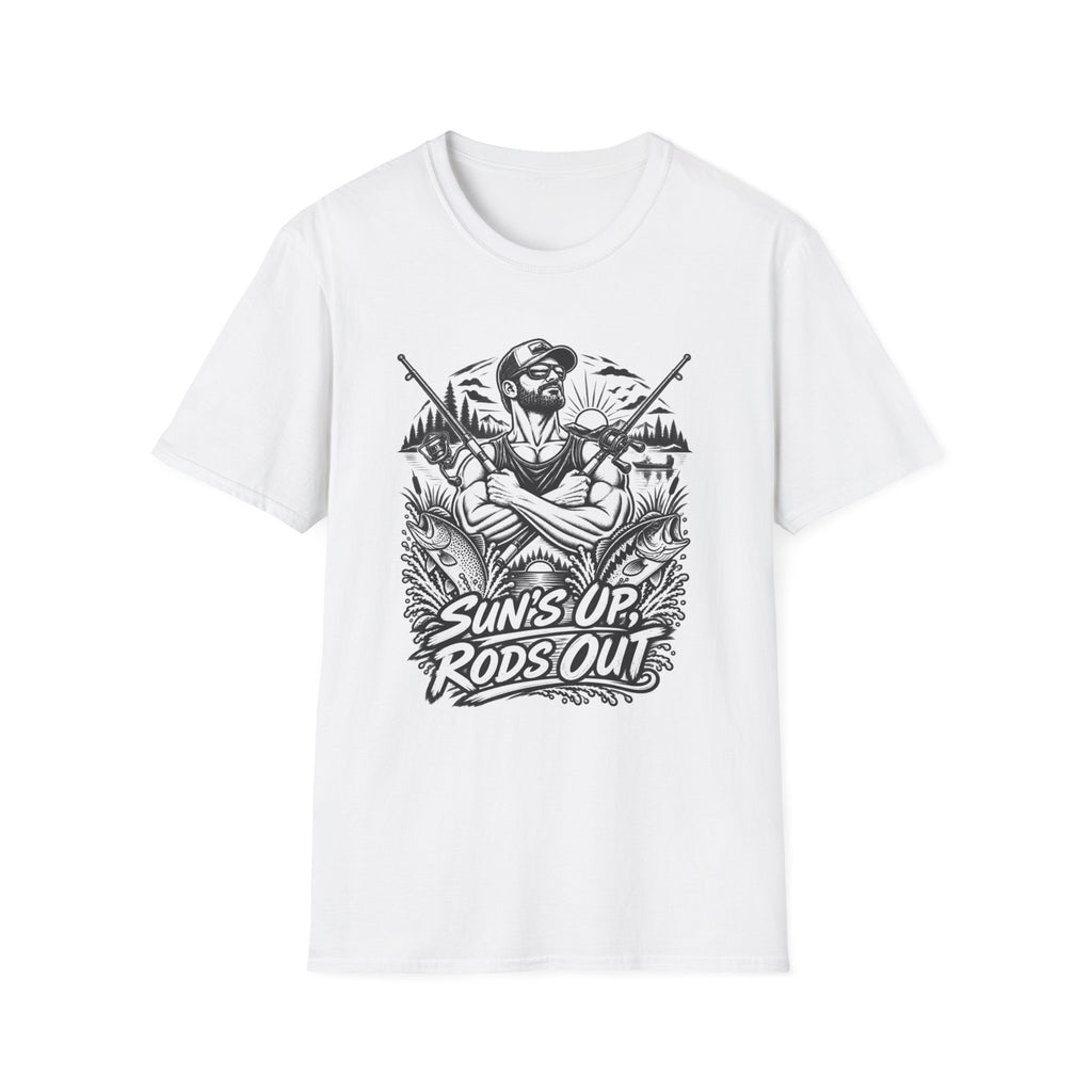 Suns Up Rods Out BW T-Shirt