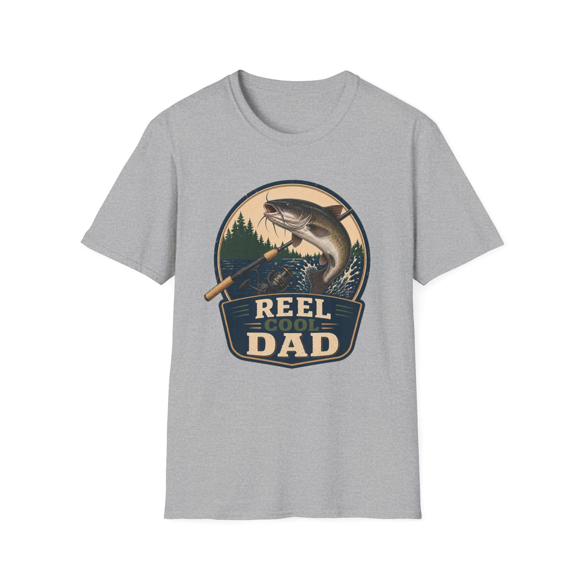 Reel Cool Dad T-Shirt - Catfish