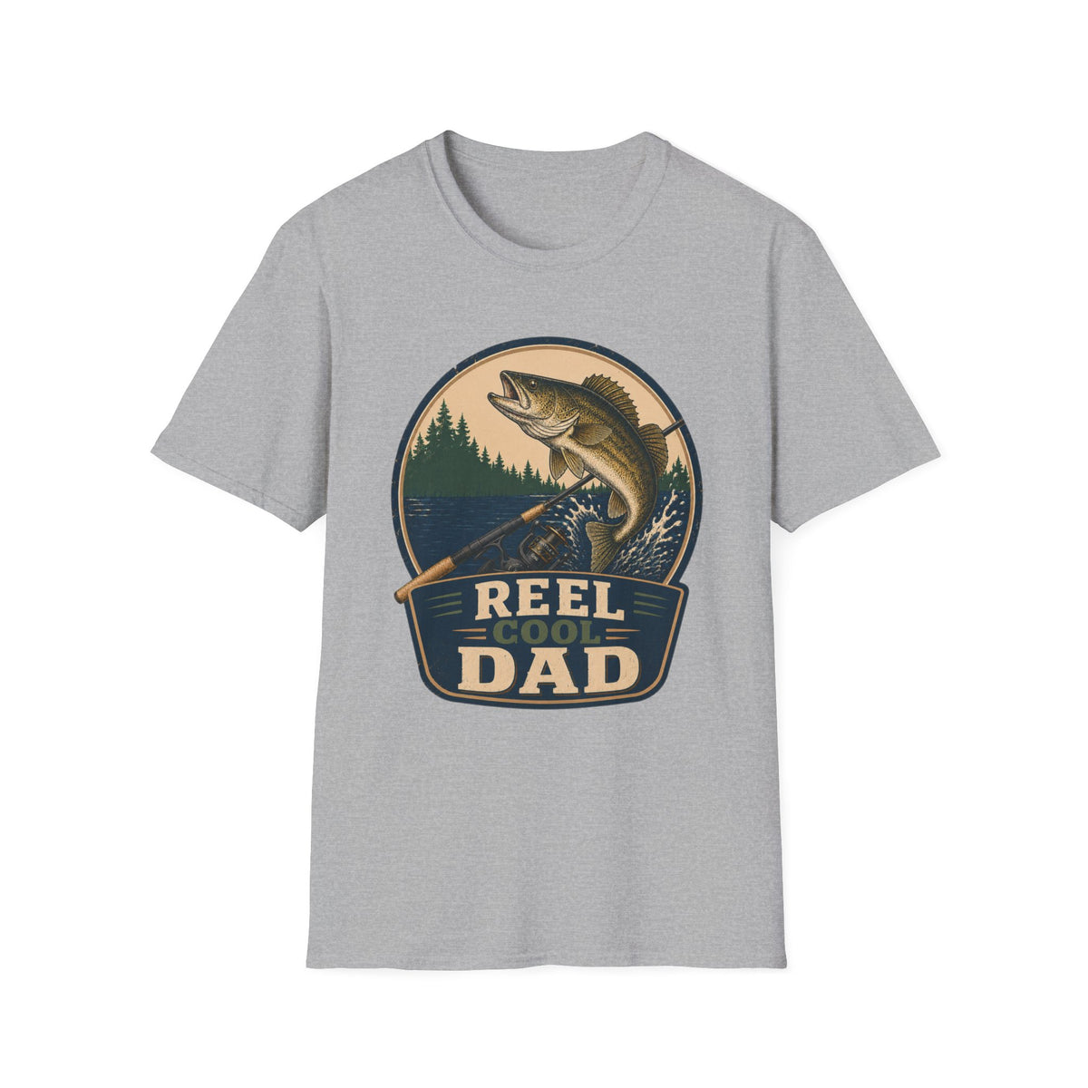 Reel Cool Dad T-Shirt - Walleye