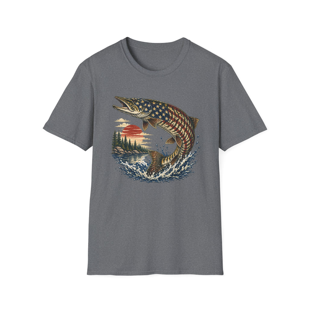 American Flag Musky T-Shirt