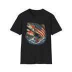 American Flag Trout T-Shirt