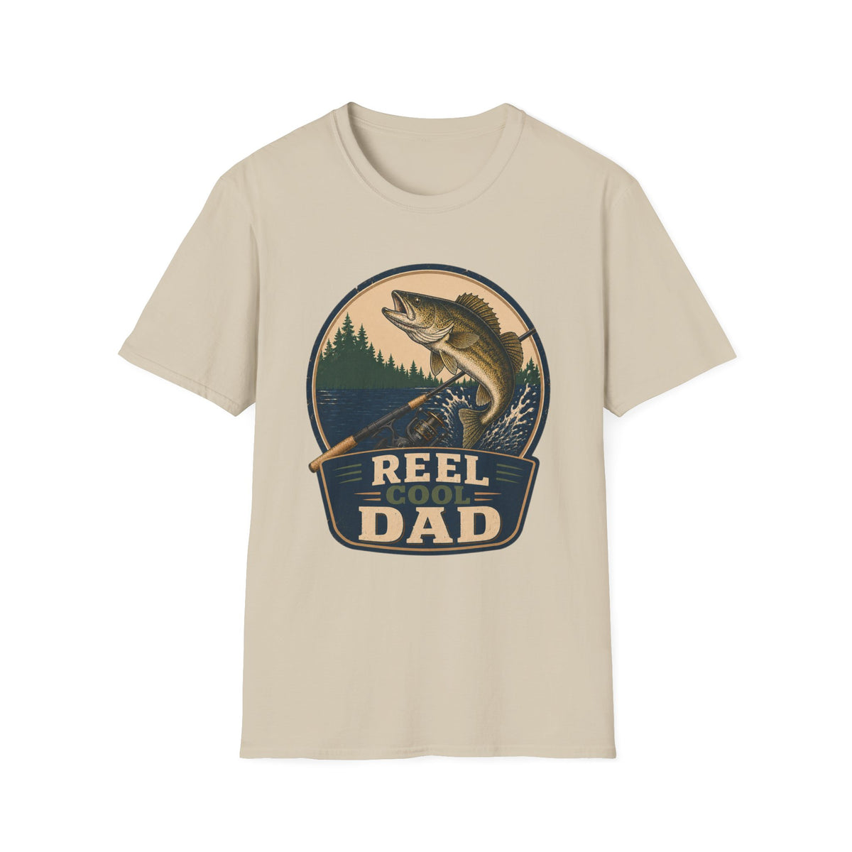 Reel Cool Dad T-Shirt - Walleye