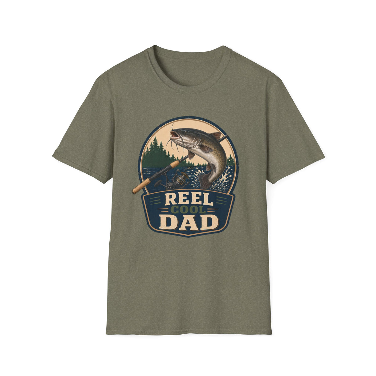 Reel Cool Dad T-Shirt - Catfish