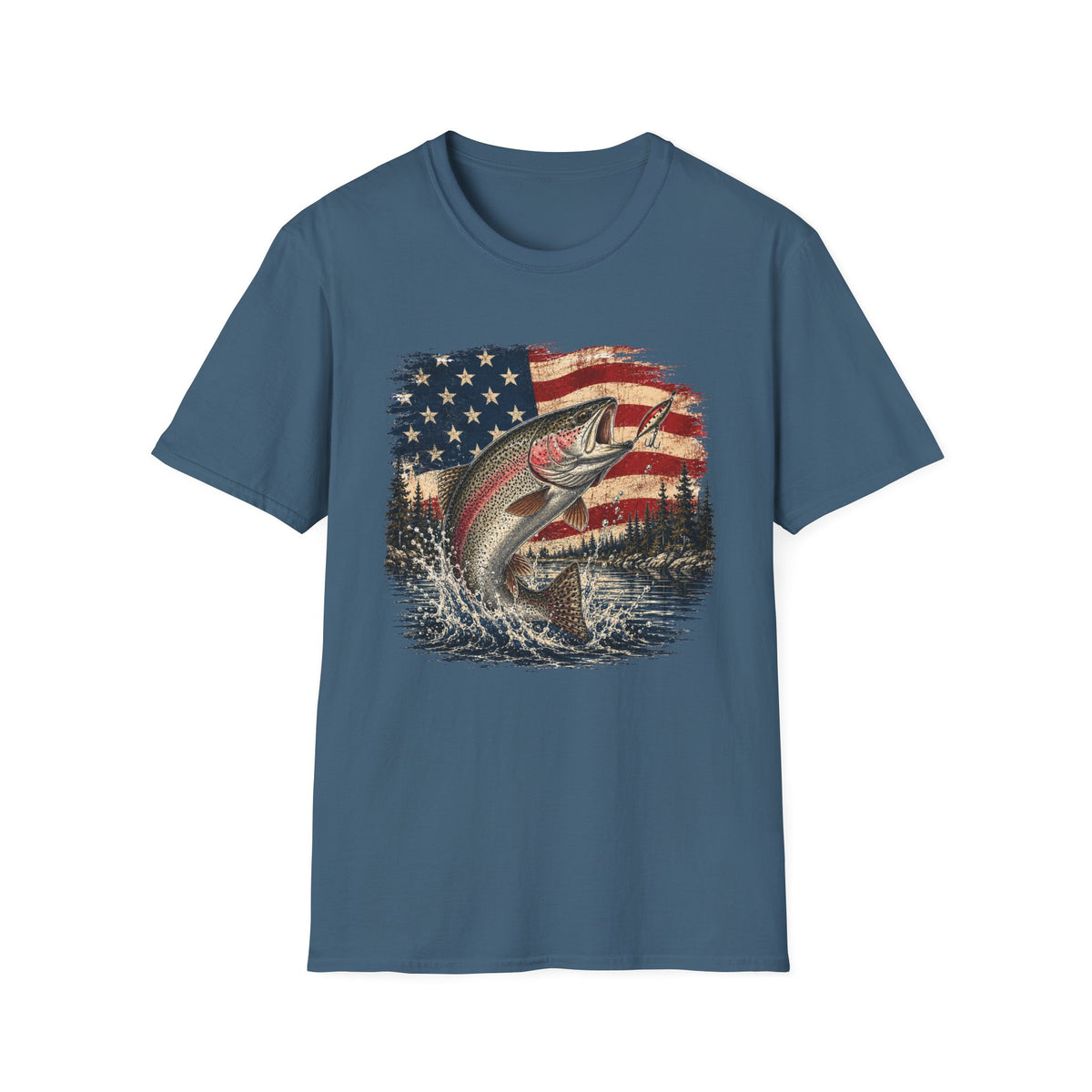 Hooked on Freedom - Trout T-Shirt
