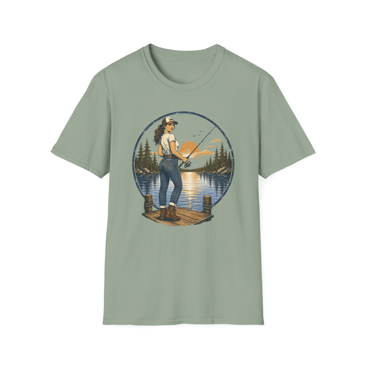 She Likes Fishing T-Shirt