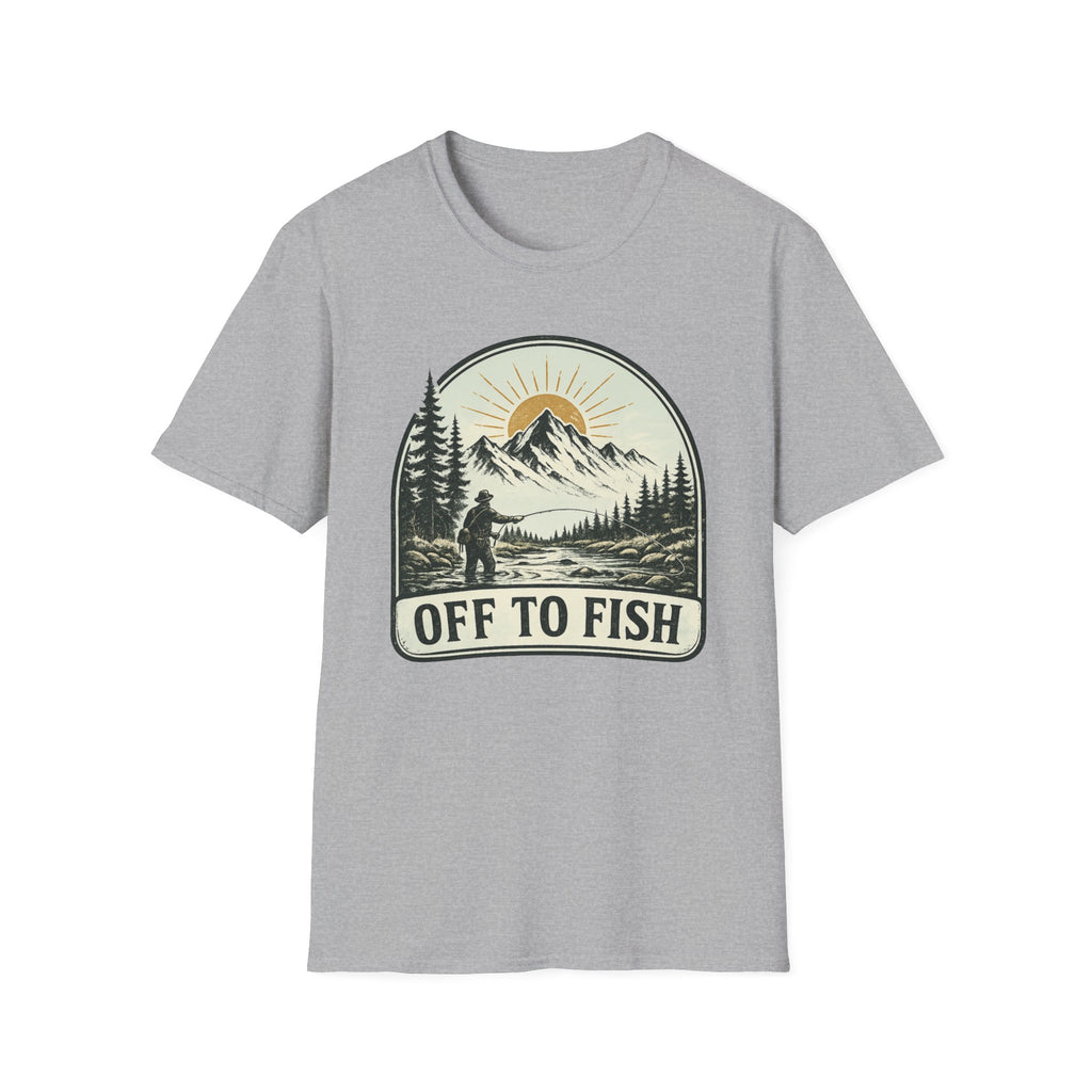 Off To Fish T-Shirt - Stream