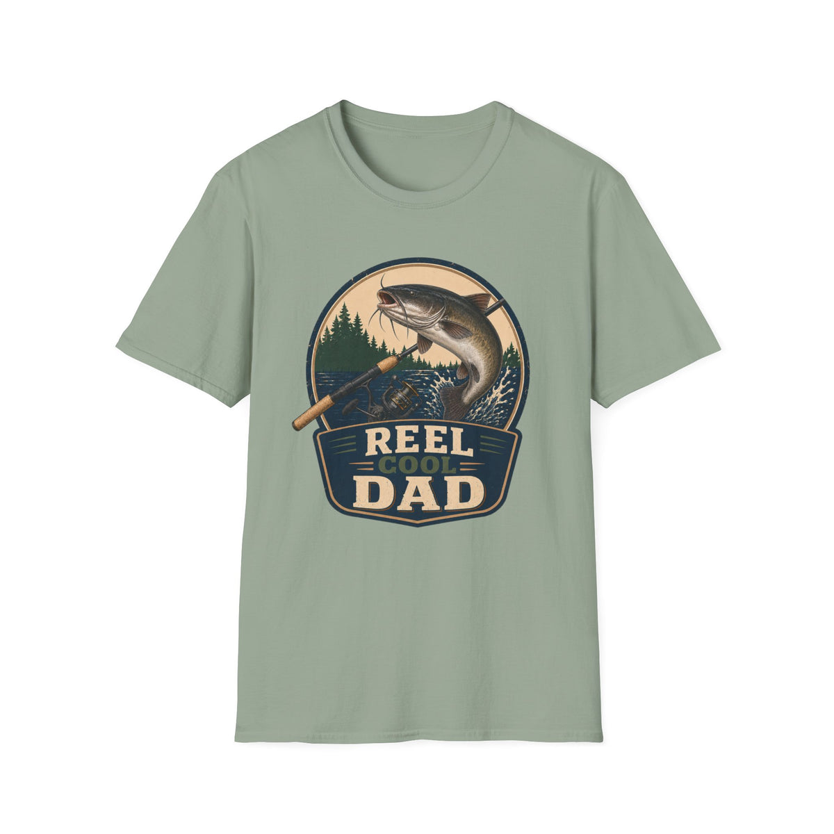 Reel Cool Dad T-Shirt - Catfish