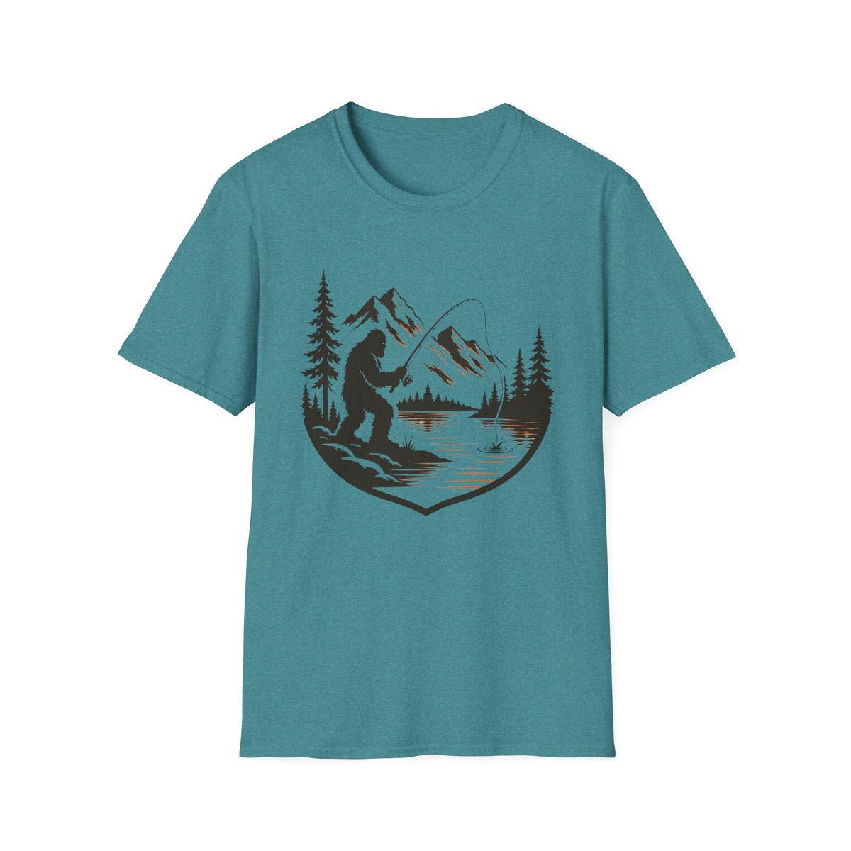 Bigfoot - River Fishing T-Shirt