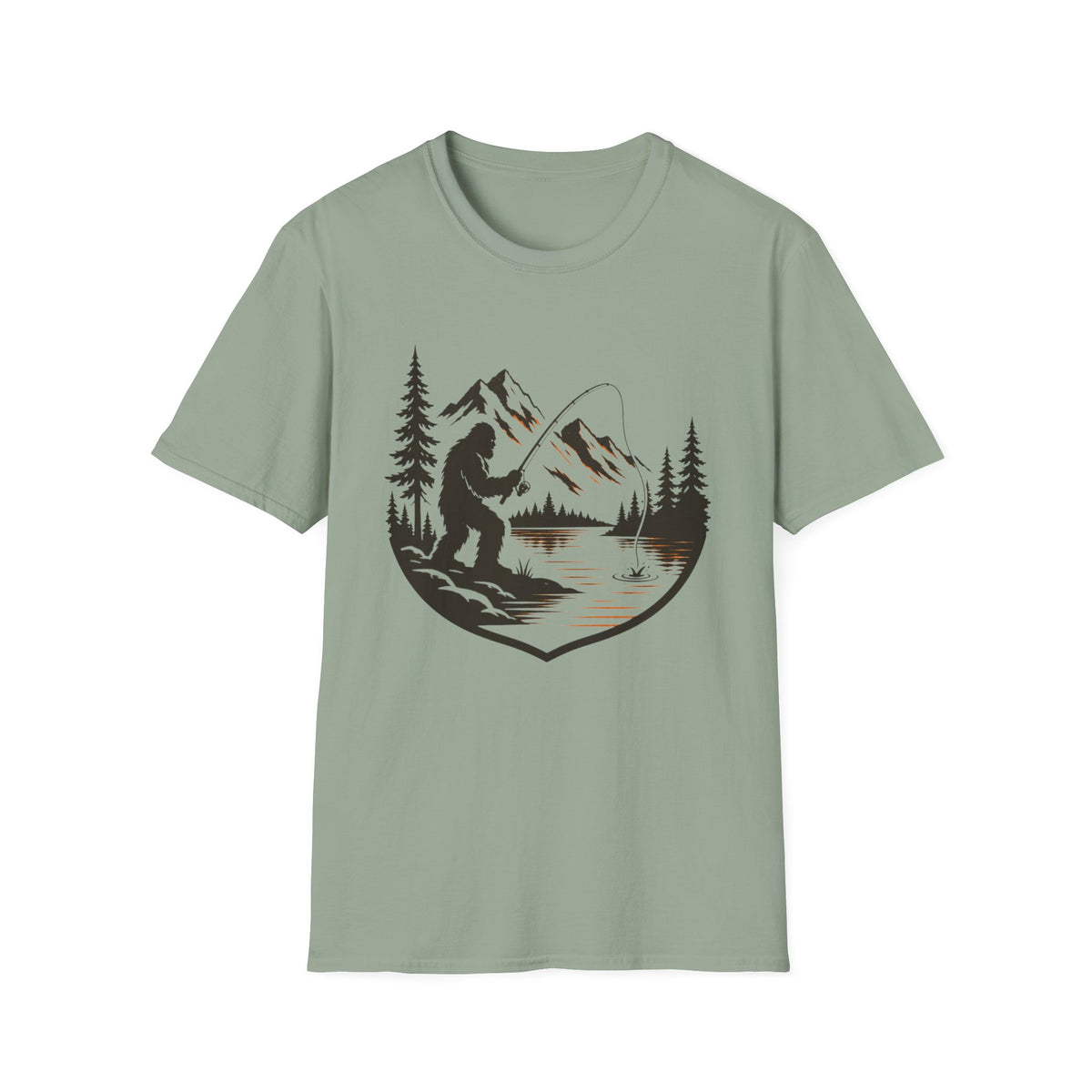 Bigfoot - River Fishing T-Shirt