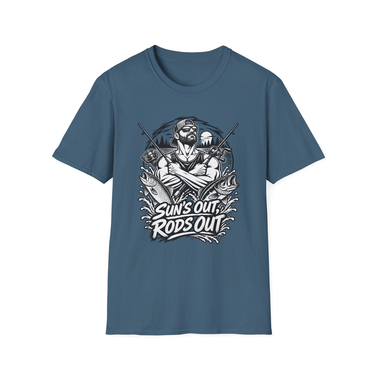 Suns Out Rods Out BW T-Shirt