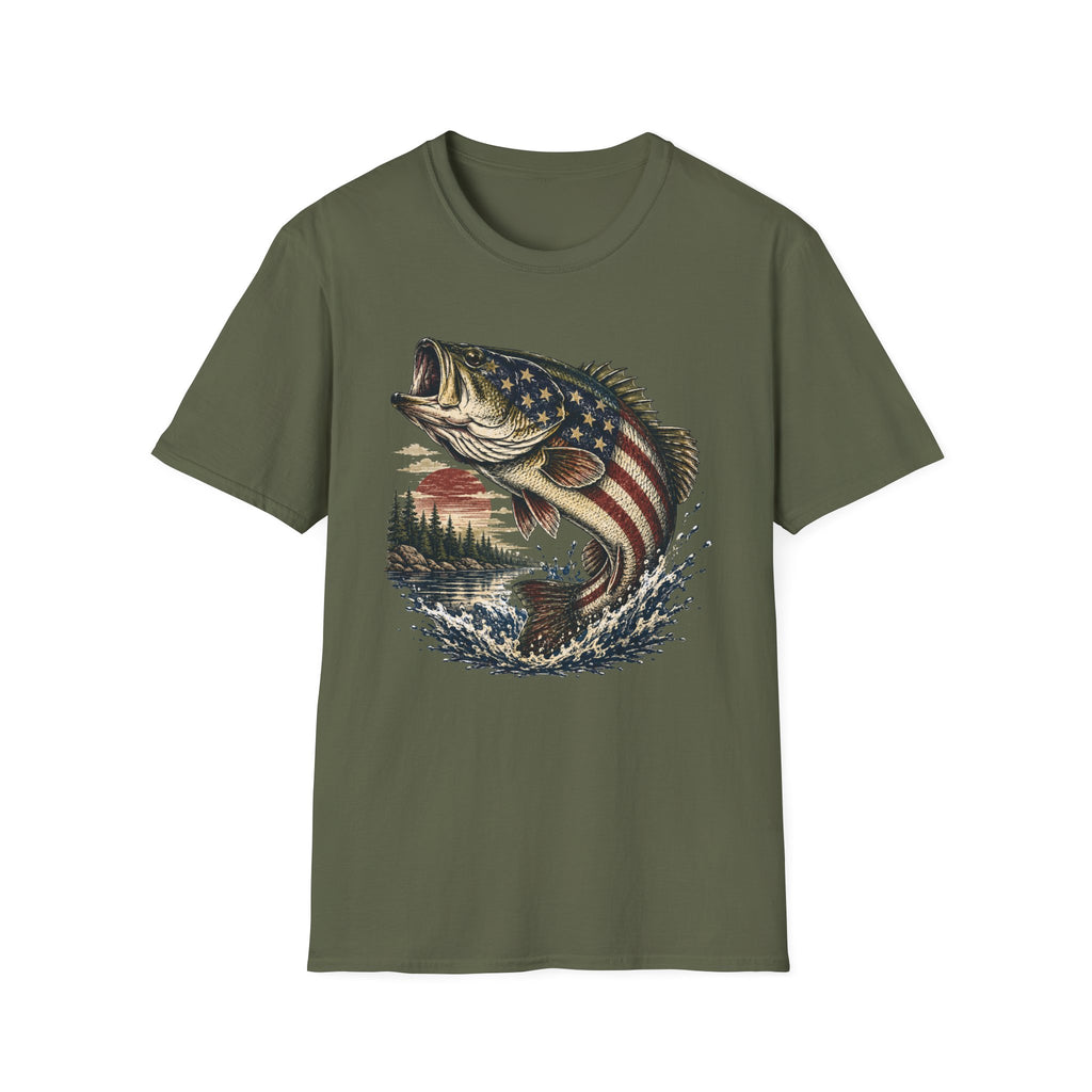 American Flag Bass T-Shirt