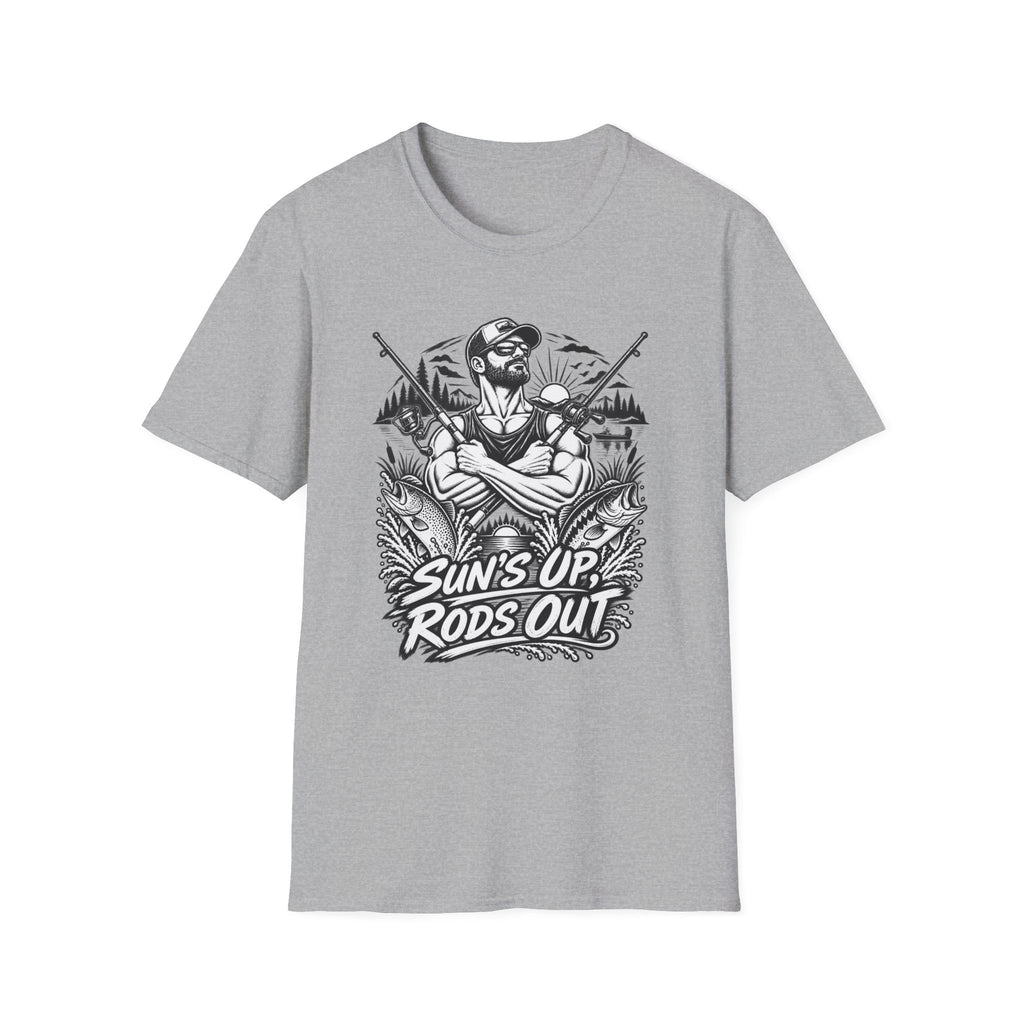 Suns Up Rods Out BW T-Shirt