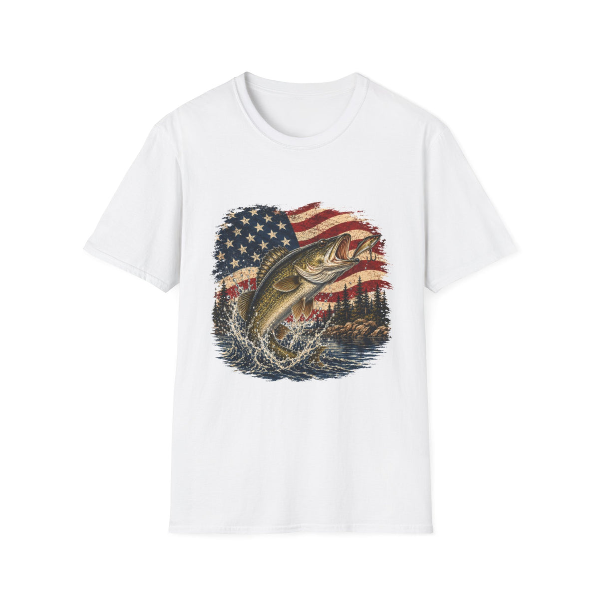 Hooked on Freedom - Walleye T-Shirt