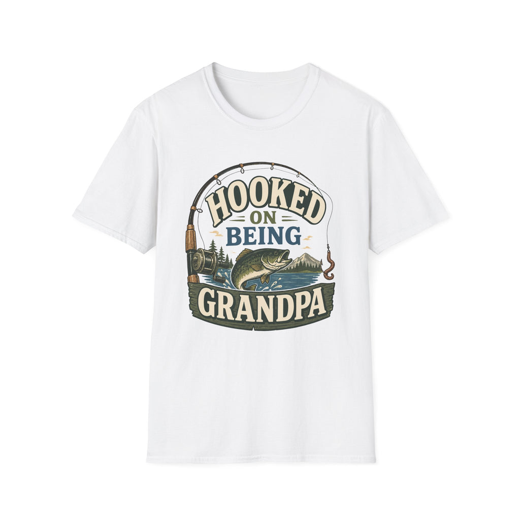 Hooked on Being Grandpa T-Shirt