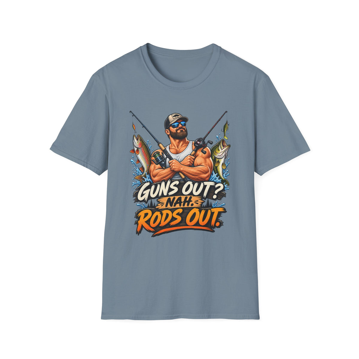 Guns Out NAH Rods Out T-Shirt