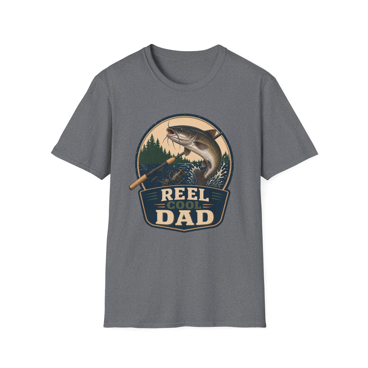 Reel Cool Dad T-Shirt - Catfish