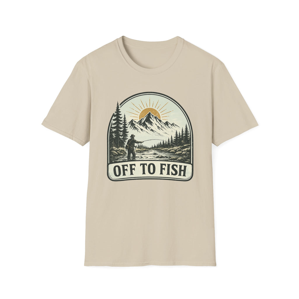 Off To Fish T-Shirt - Stream
