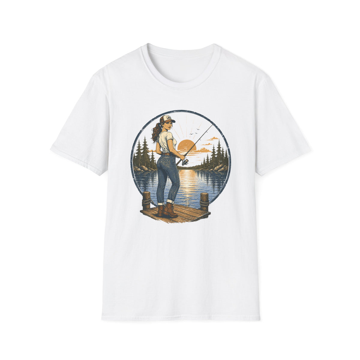 She Likes Fishing T-Shirt
