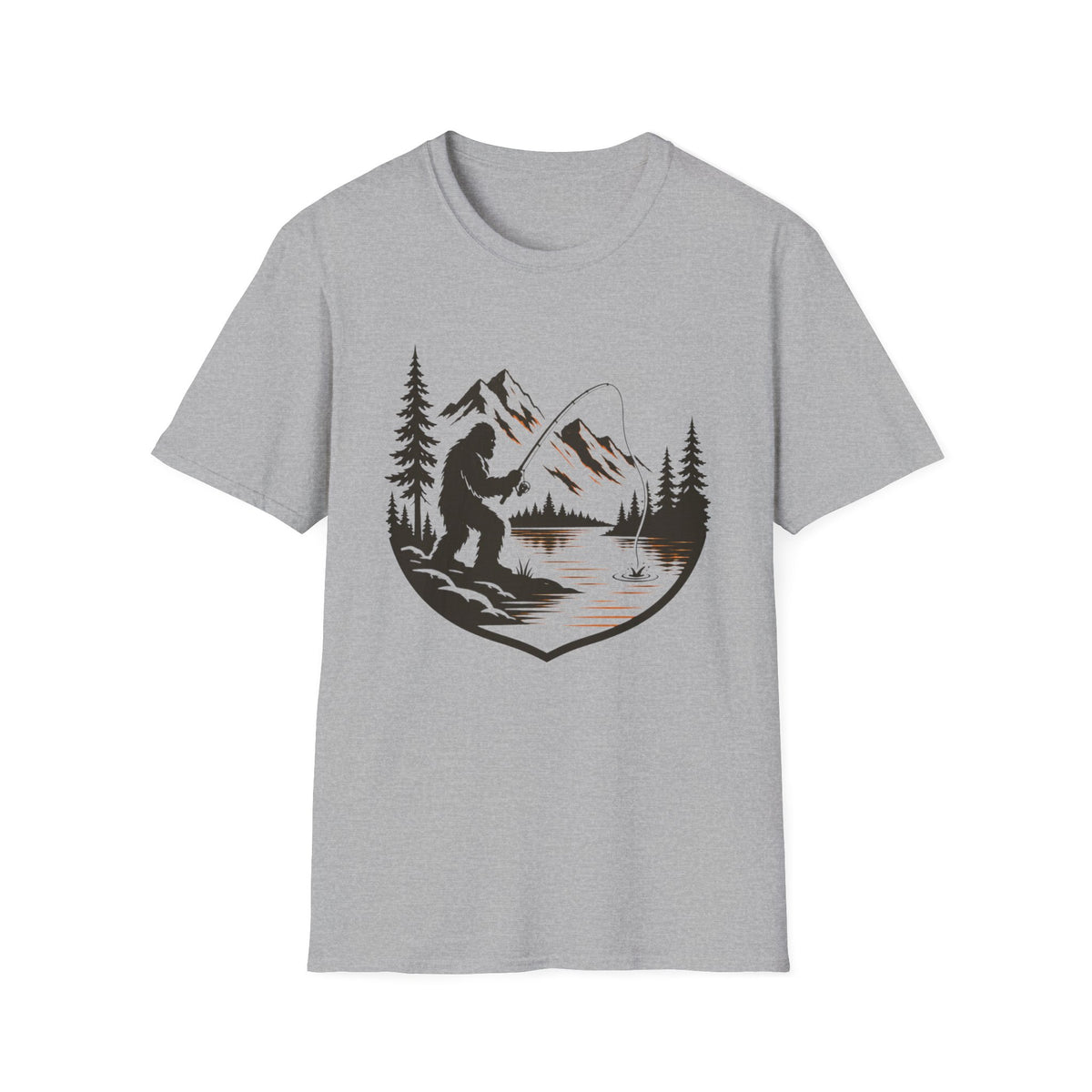 Bigfoot - River Fishing T-Shirt