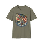 American Flag Trout T-Shirt