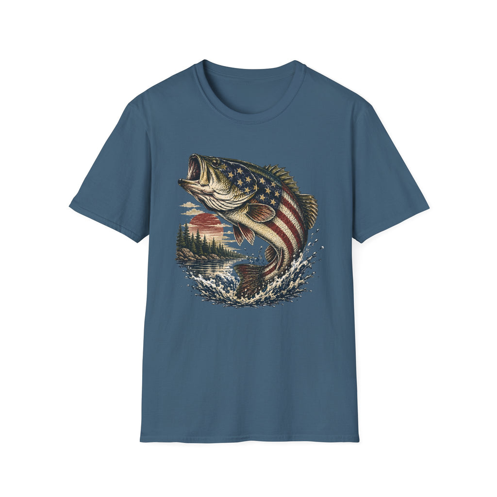 American Flag Bass T-Shirt