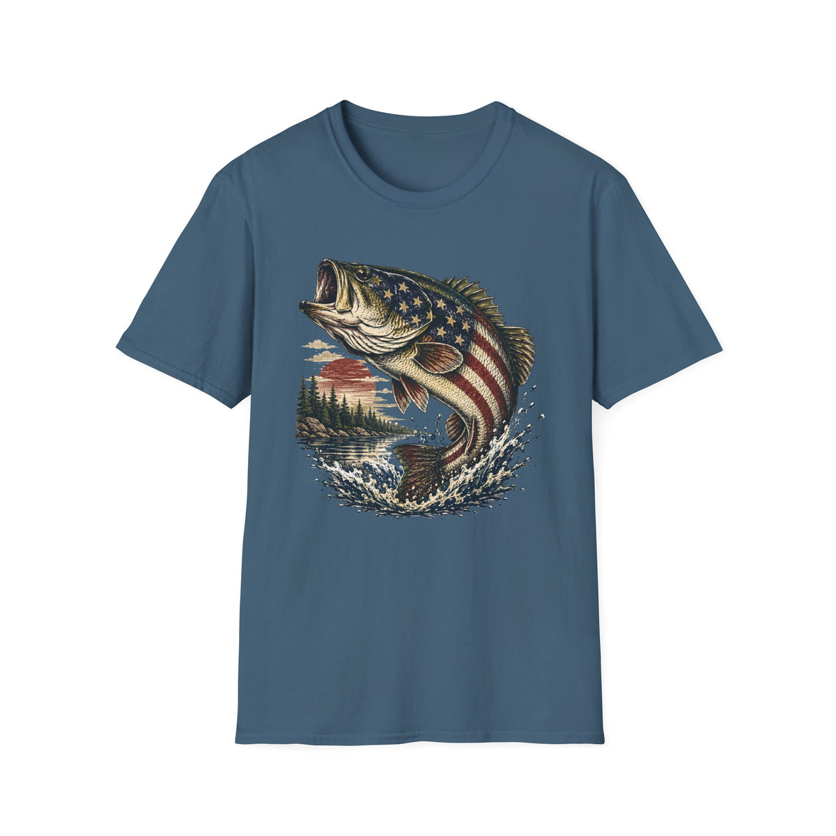 American Flag Bass T-Shirt