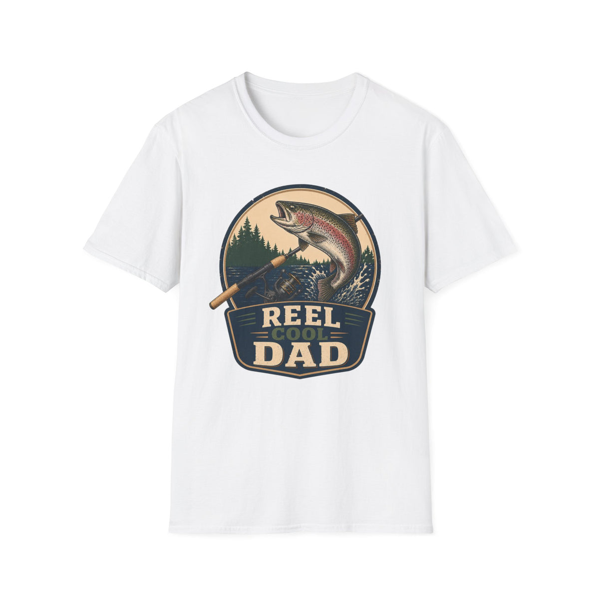 Reel Cool Dad T-Shirt - Trout