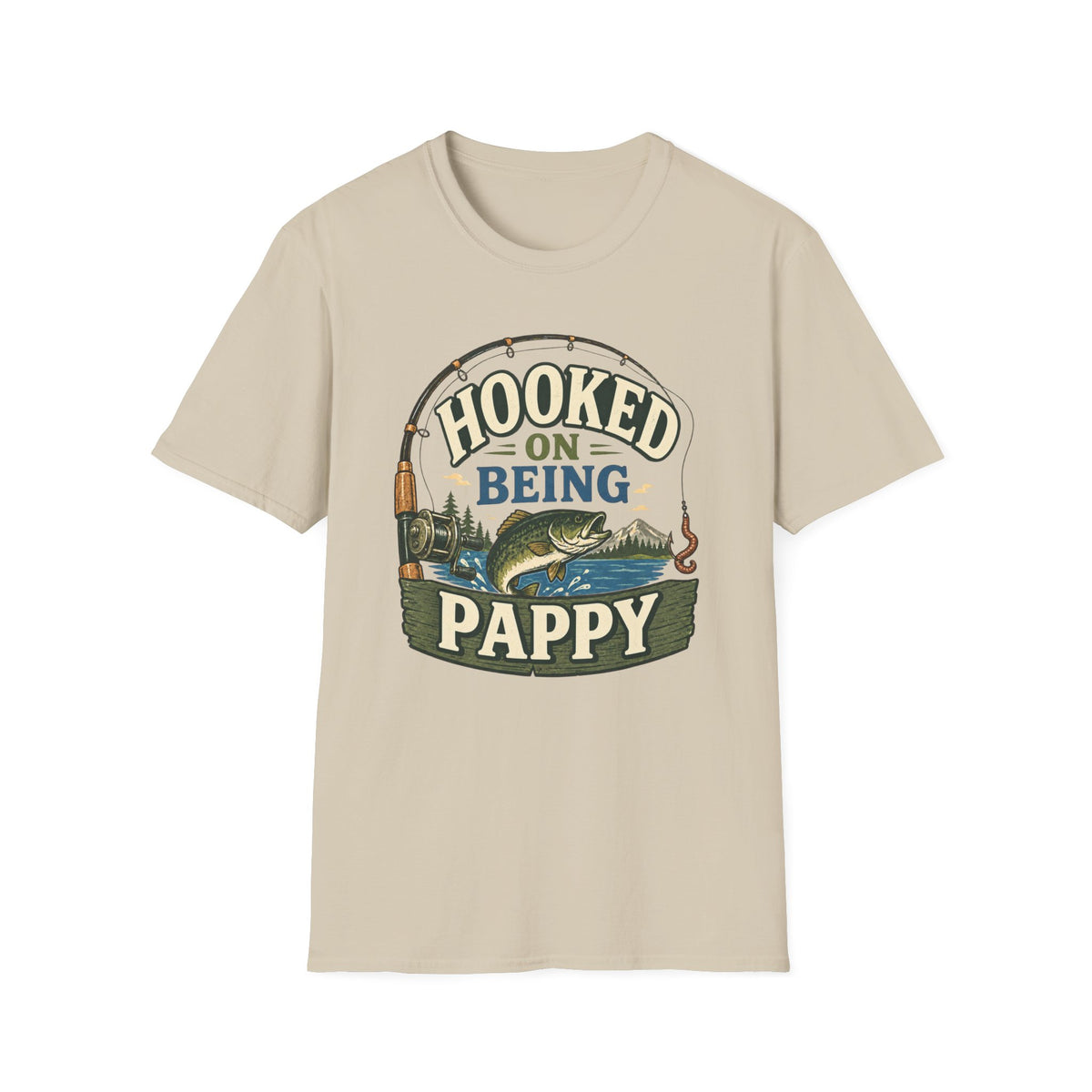 Hooked on Being Pappy T-Shirt