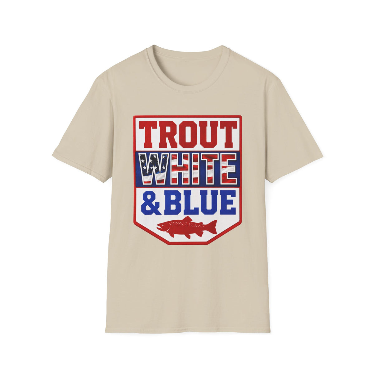 Trout White & Blue T-Shirt