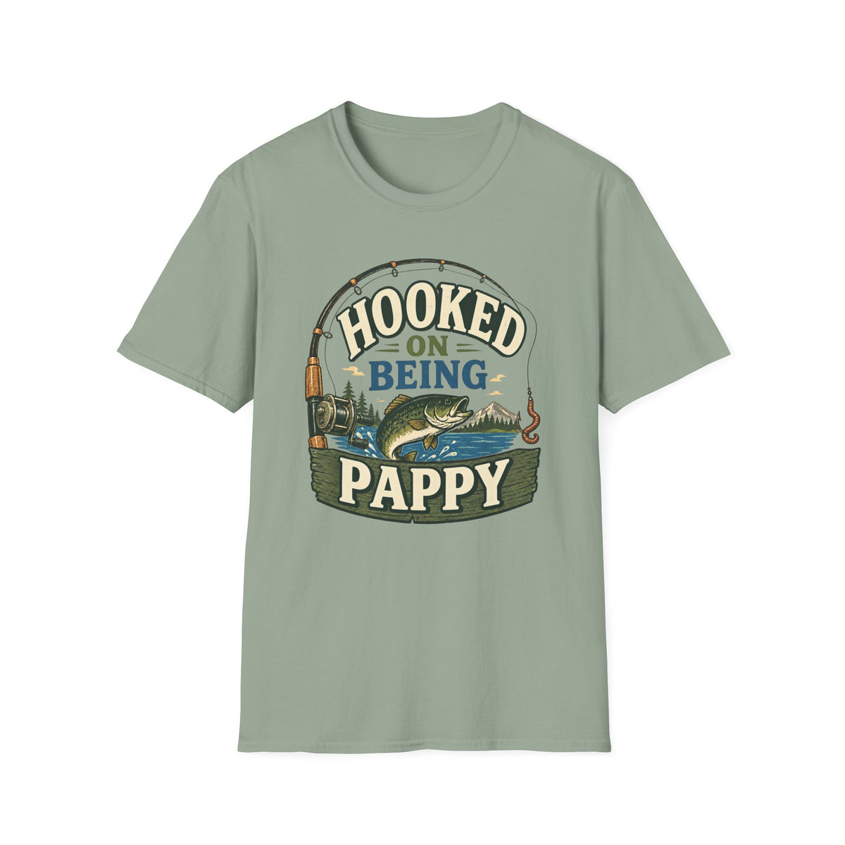 Hooked on Being Pappy T-Shirt