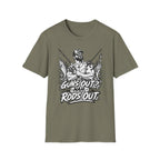 Guns Out NAH Rods Out BW T-Shirt