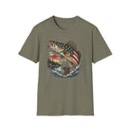 American Flag Walleye T-Shirt