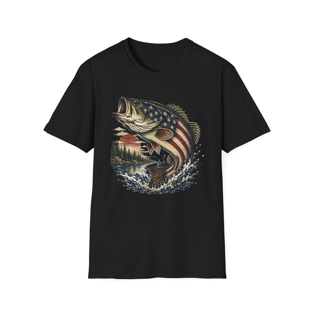 American Flag Bass T-Shirt