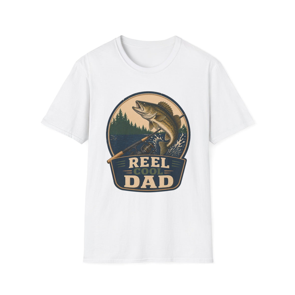 Reel Cool Dad T-Shirt - Walleye