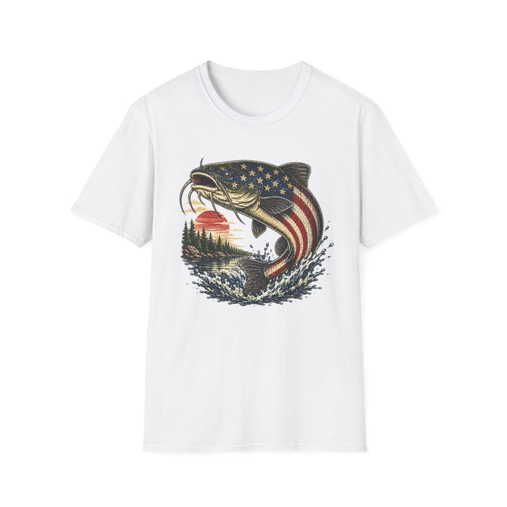 American Flag Catfish T-Shirt