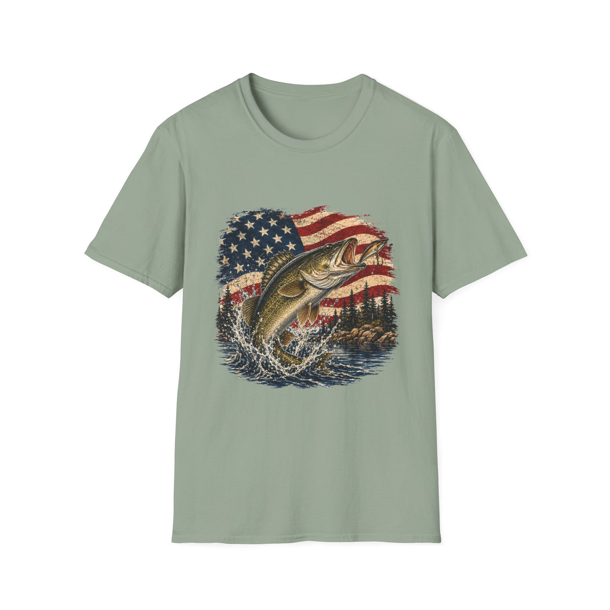 Hooked on Freedom - Walleye T-Shirt