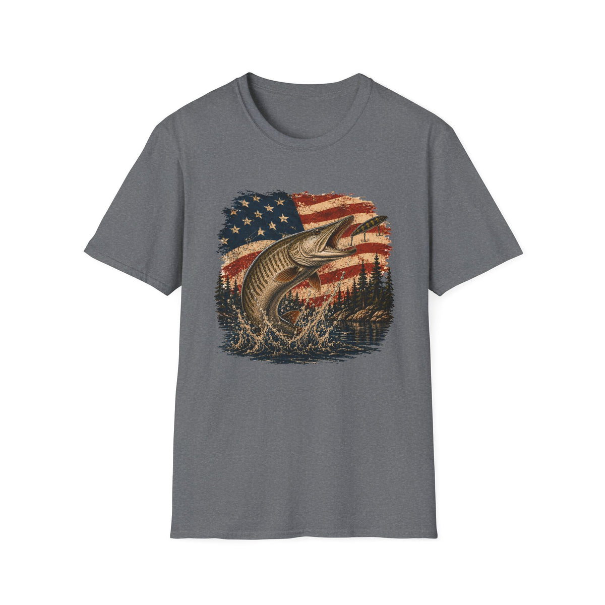 Hooked on Freedom - Musky T-Shirt