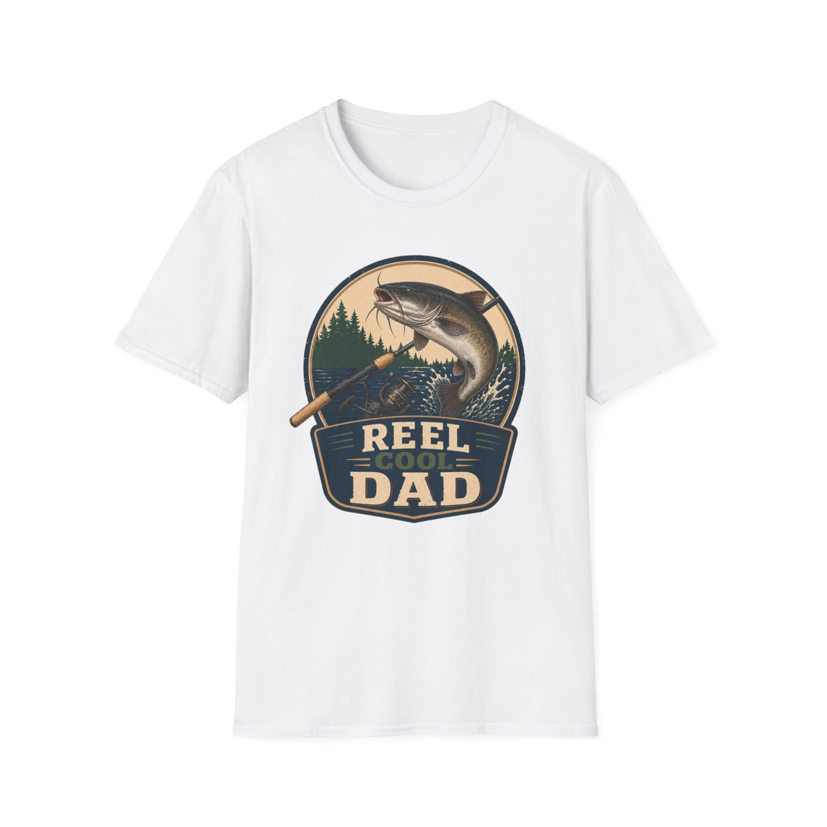Reel Cool Dad T-Shirt - Catfish