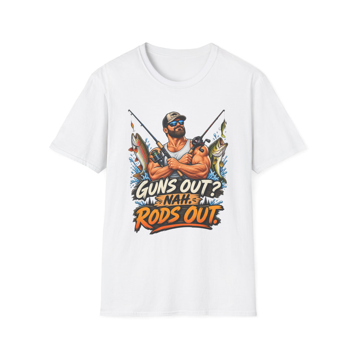 Guns Out NAH Rods Out T-Shirt