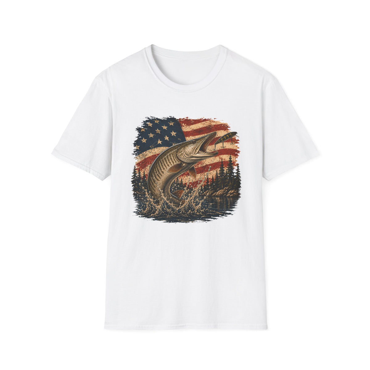 Hooked on Freedom - Musky T-Shirt