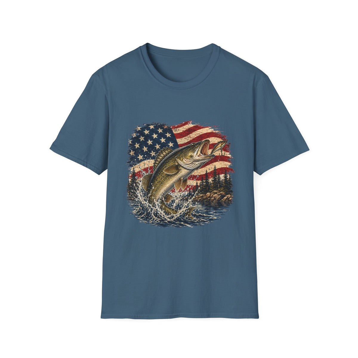 Hooked on Freedom - Walleye T-Shirt
