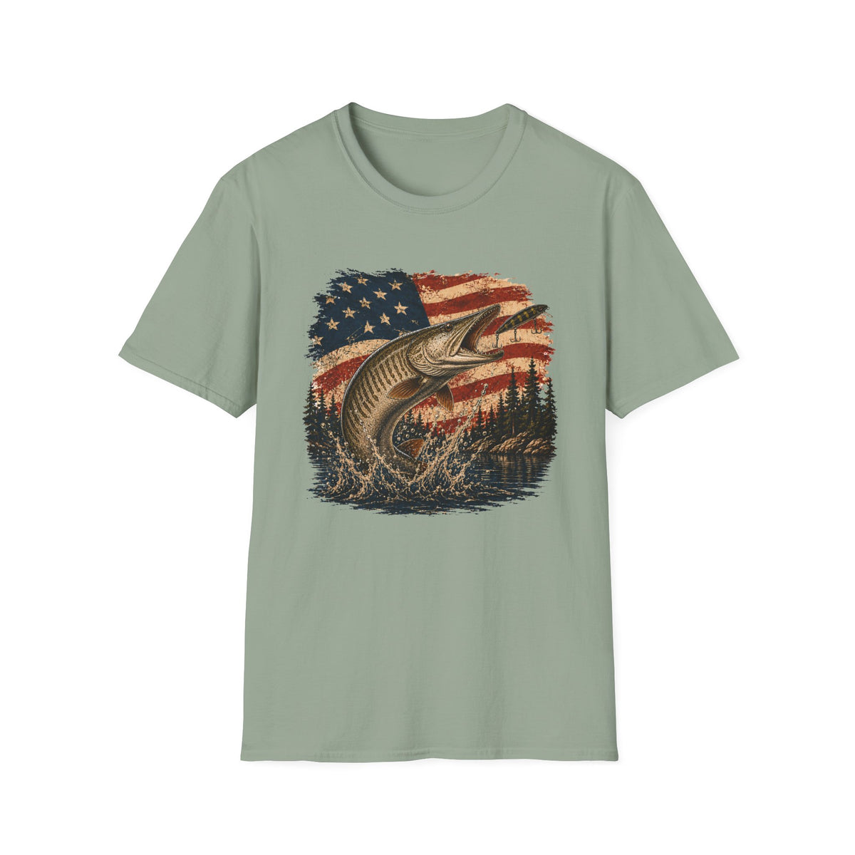 Hooked on Freedom - Musky T-Shirt