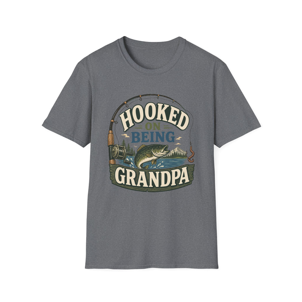 Hooked on Being Grandpa T-Shirt